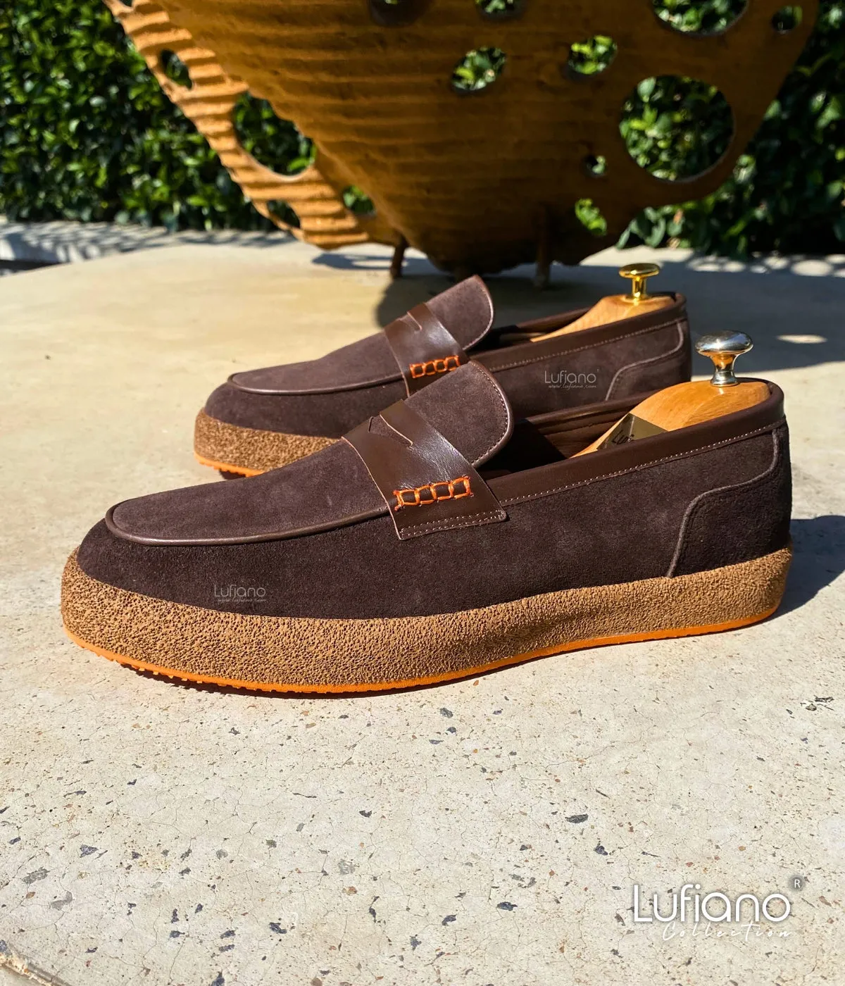 234B  - Lufiano Slip On: Brown
