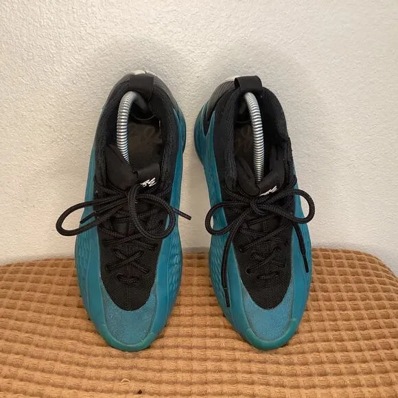 adidas AE 1 J New Wave Blue Black Kids Unisex Youth Sz 5 Basketball IF1884