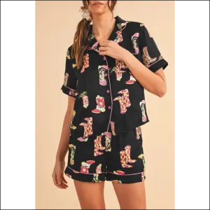 Black Boots Pajama Set: Kicking Back in Style with Needful Things 👢
