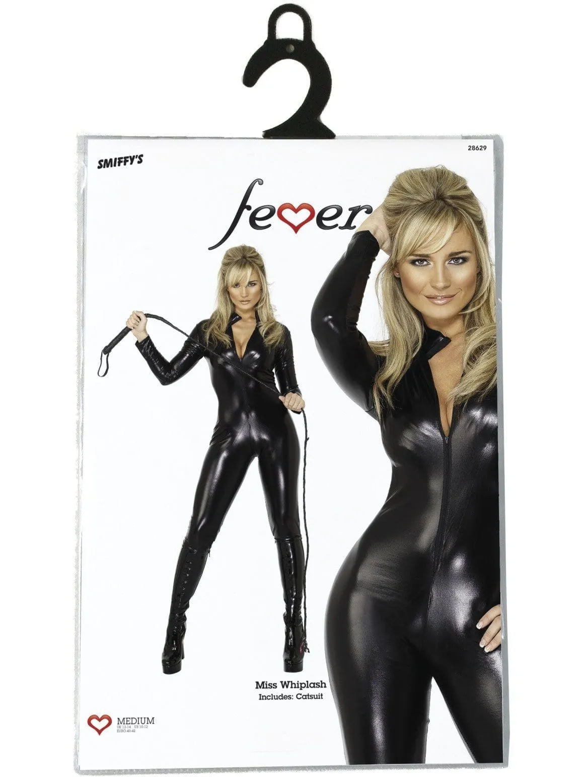 Black Catsuit Halloween Cat Miss Whiplash Adult Costume