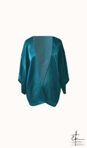 Blue Tunic Length Kimono