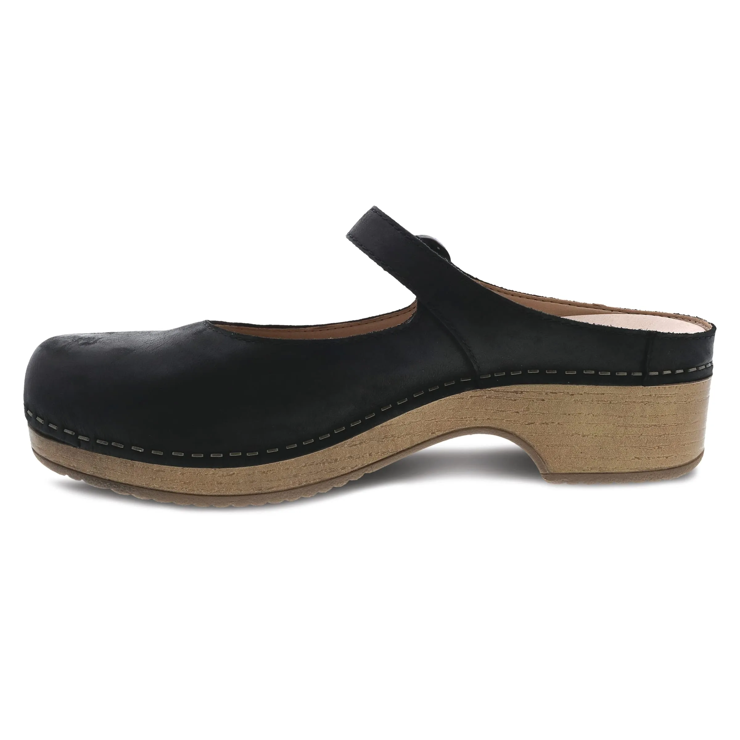 Dansko Bria Slip-On Mary Jane Mule Clogs for Women ? Memory Foam and Arch Support for All -Day Comfort and Support ? Lightweight EVA Outsole for Long-Lasting Wear Black 11.5-12 M US