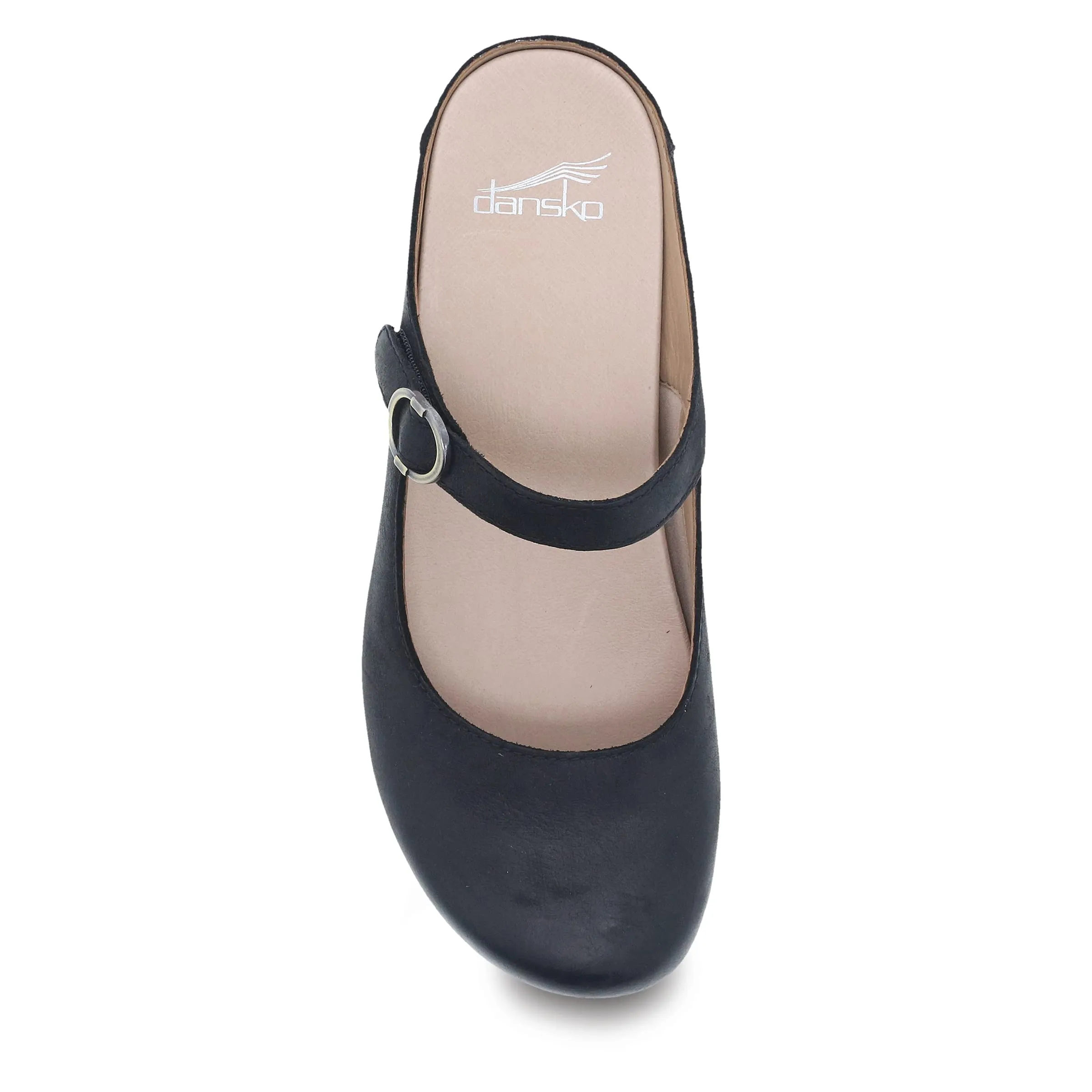 Dansko Bria Slip-On Mary Jane Mule Clogs for Women ? Memory Foam and Arch Support for All -Day Comfort and Support ? Lightweight EVA Outsole for Long-Lasting Wear Black 11.5-12 M US