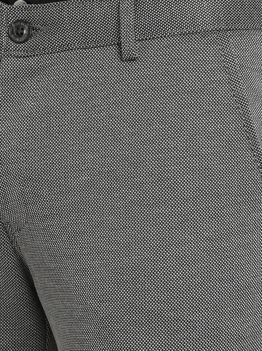 Dark Grey Solid Venice Fit Casual Trouser | JadeBlue