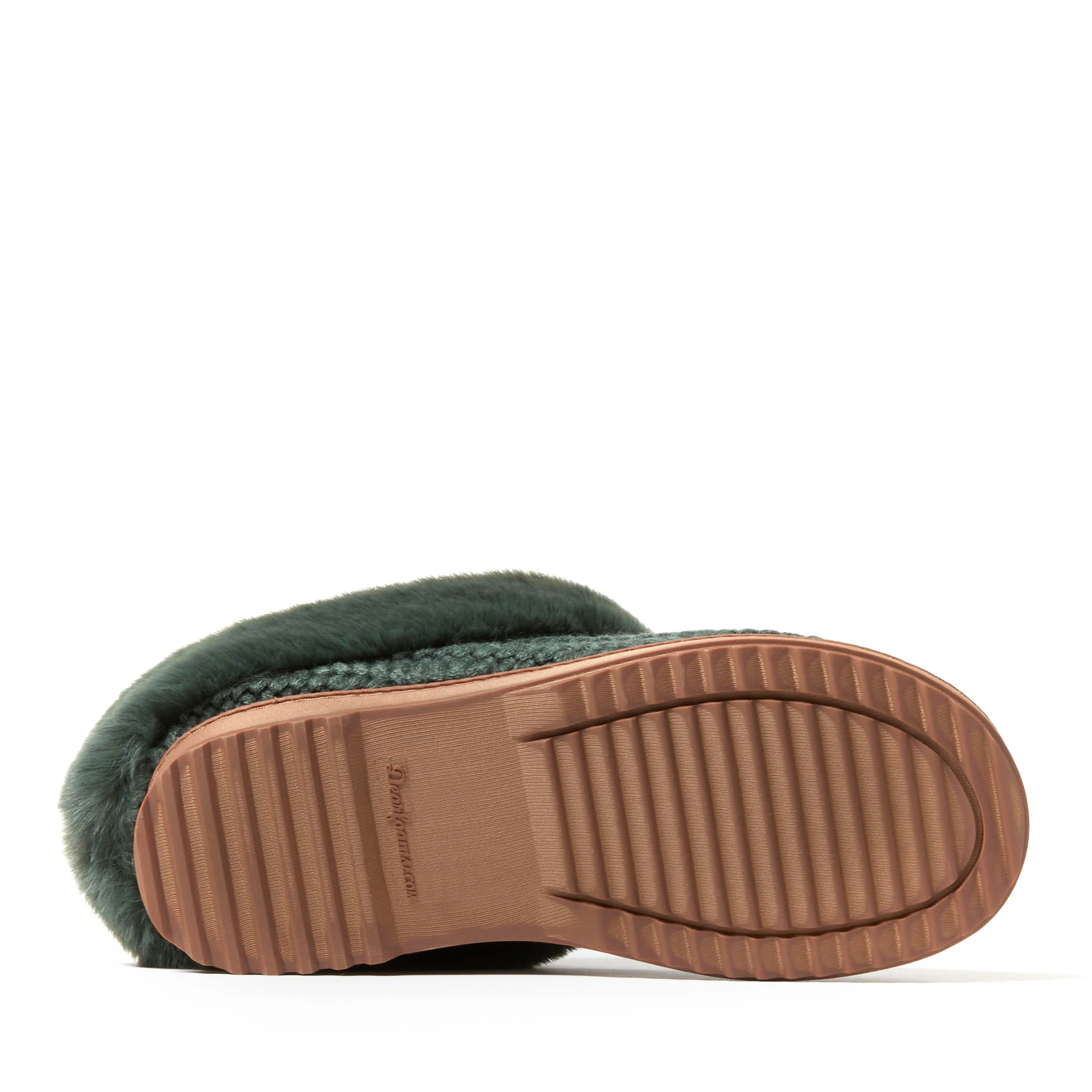 Dearfoams Women's Hannah Festive Knit Clog House Shoe Slipper