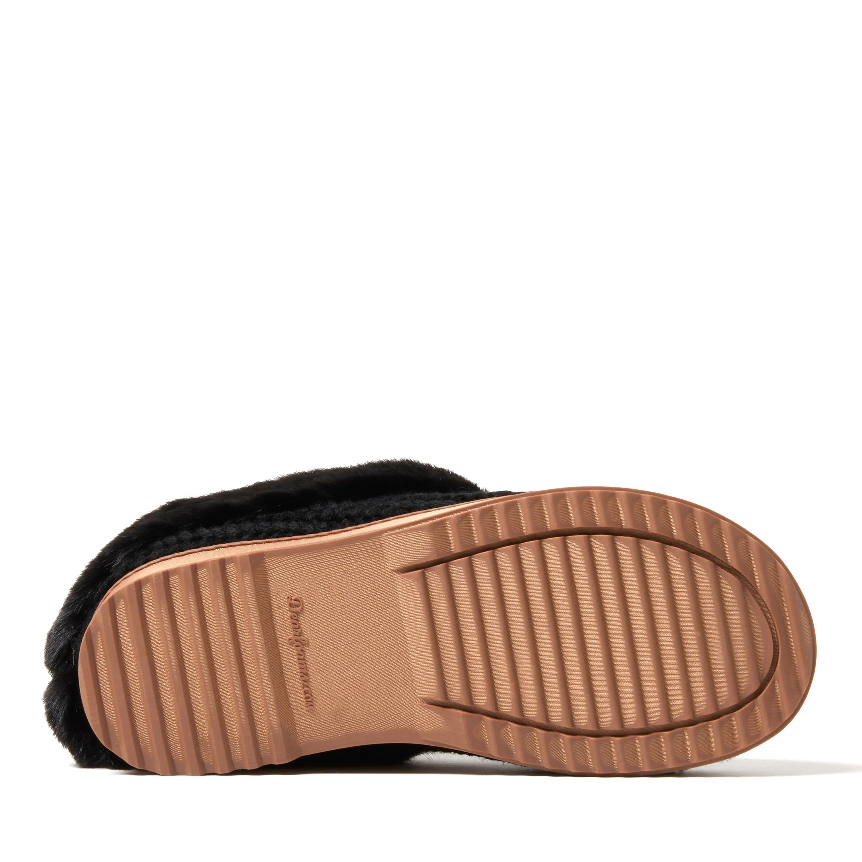 Dearfoams Women's Hannah Festive Knit Clog House Shoe Slipper