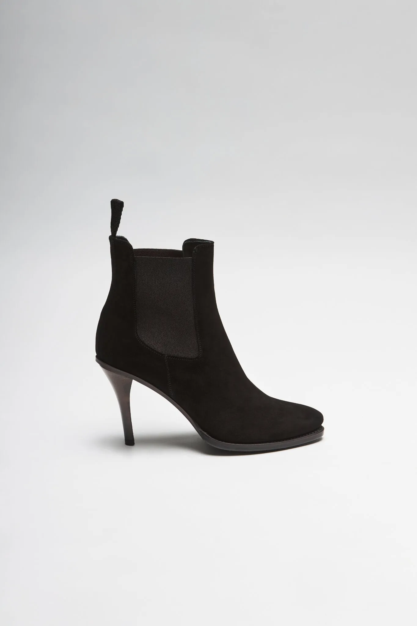 EVA II Damen Suede Schwarz Lederstiefelette