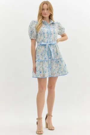 Floral Embroidered Eyelet Dress