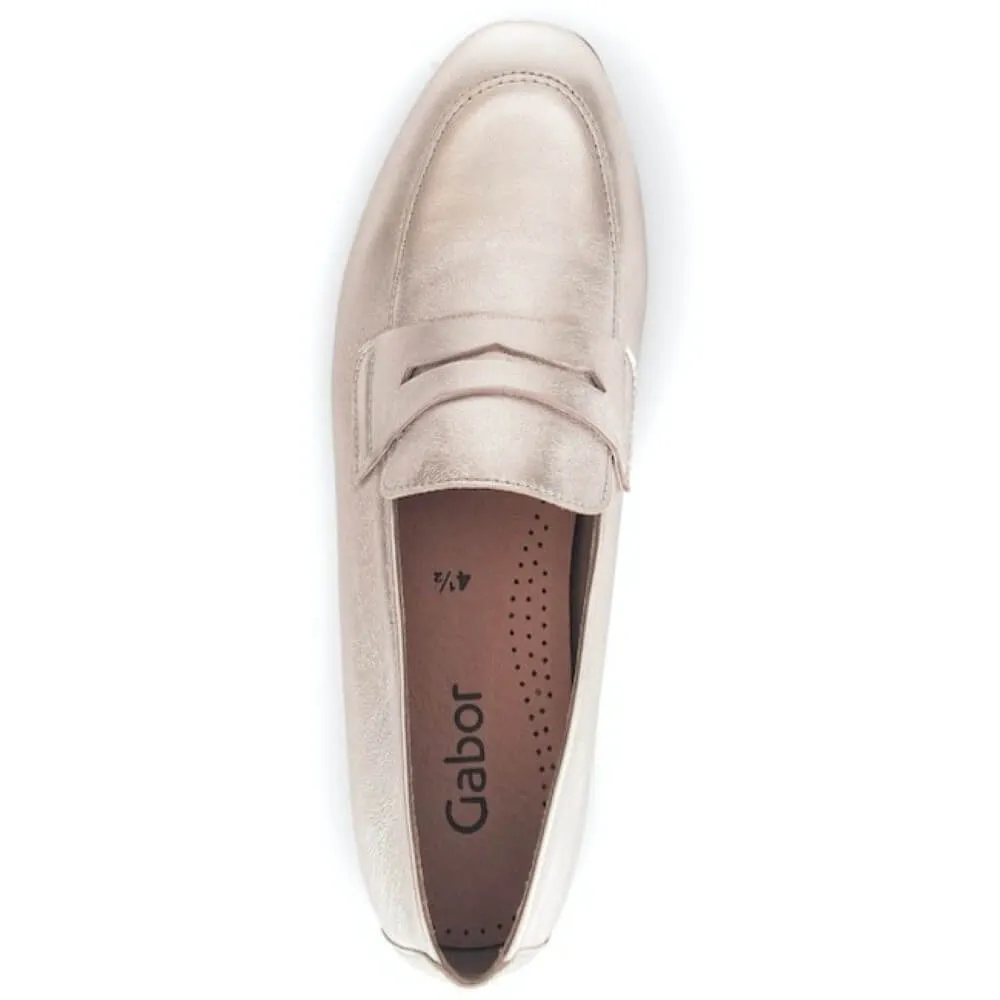 Gabor Viva Leather Loafer 45.213 -PUDER