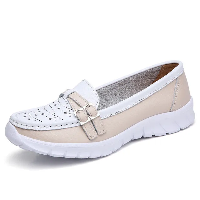 GS Dames Loafer | Comfortabele dames loafer met riem detail