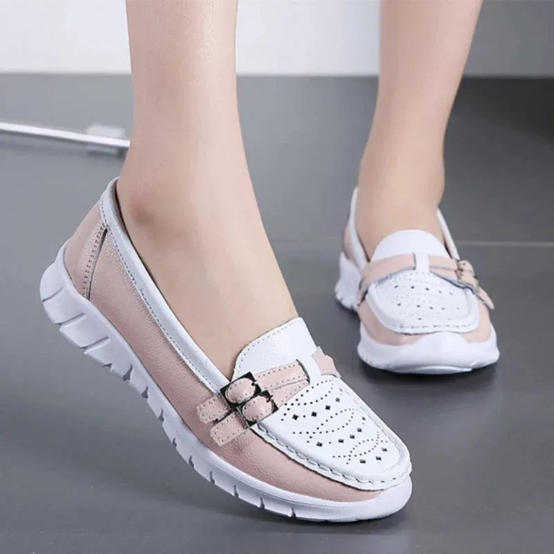 GS Dames Loafer | Comfortabele dames loafer met riem detail