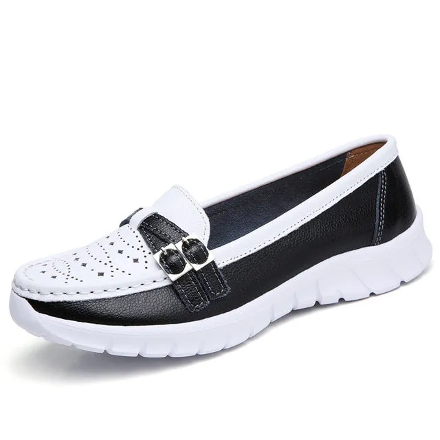 GS Dames Loafer | Comfortabele dames loafer met riem detail