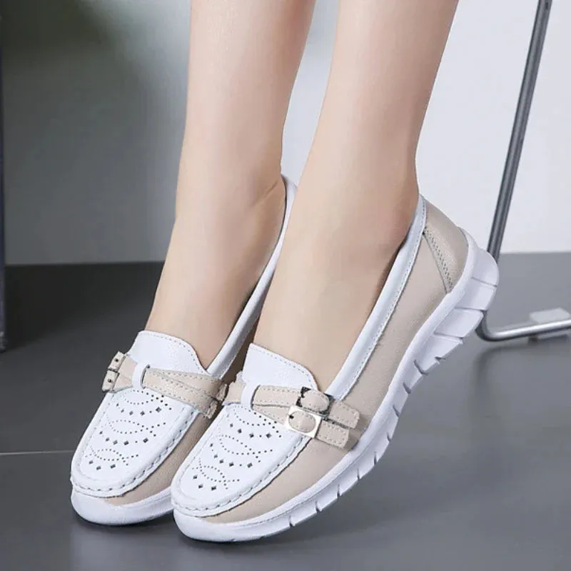 GS Dames Loafer | Comfortabele dames loafer met riem detail