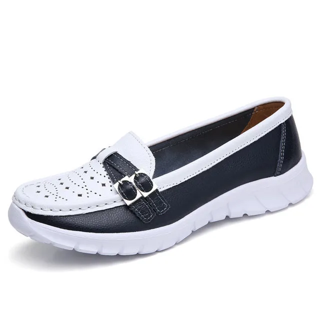 GS Dames Loafer | Comfortabele dames loafer met riem detail