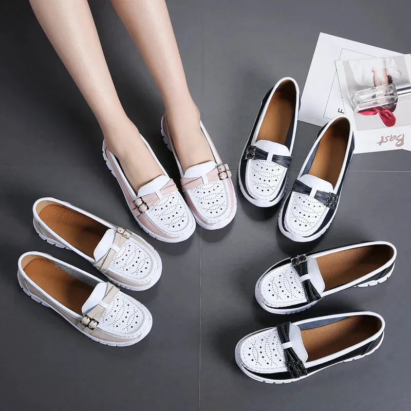 GS Dames Loafer | Comfortabele dames loafer met riem detail