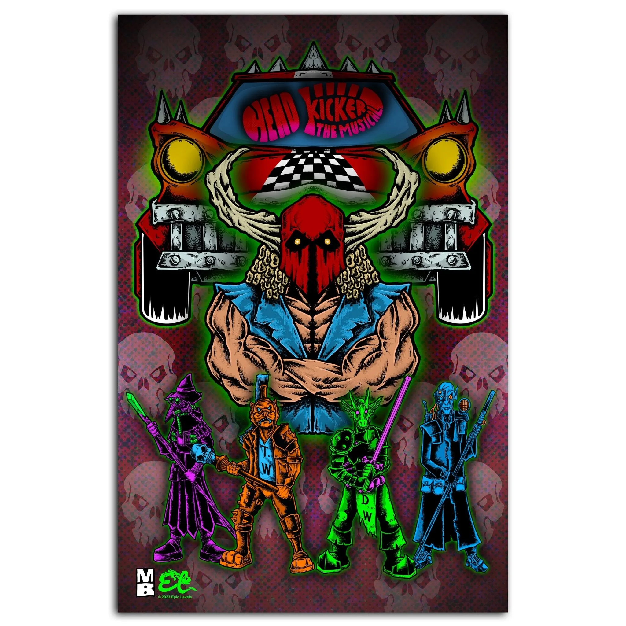 Headkicker the Musical - Mad Dungeon Poster series #6