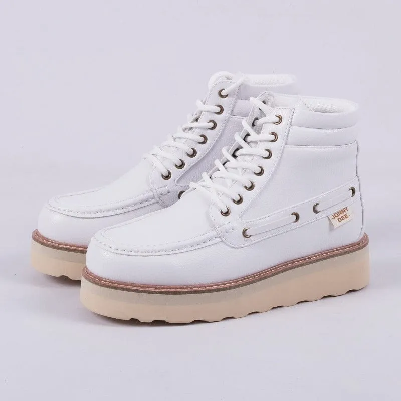 Jonathan D J Dax Boots White