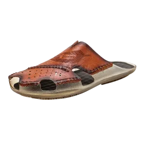 LuxeStride Sommer Herrenslipper aus echtem Leder