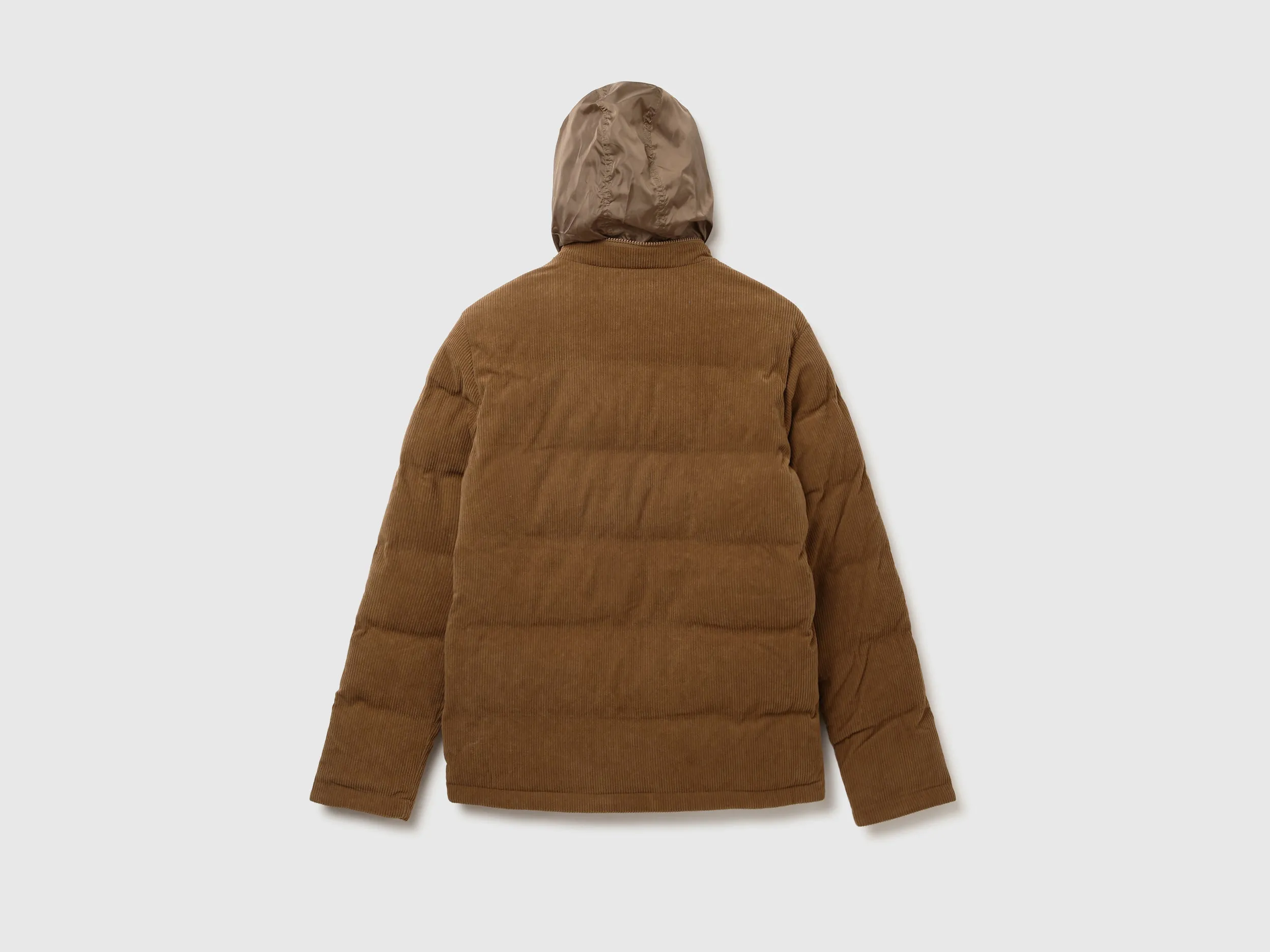 Men Ribbed High Neck Jacket