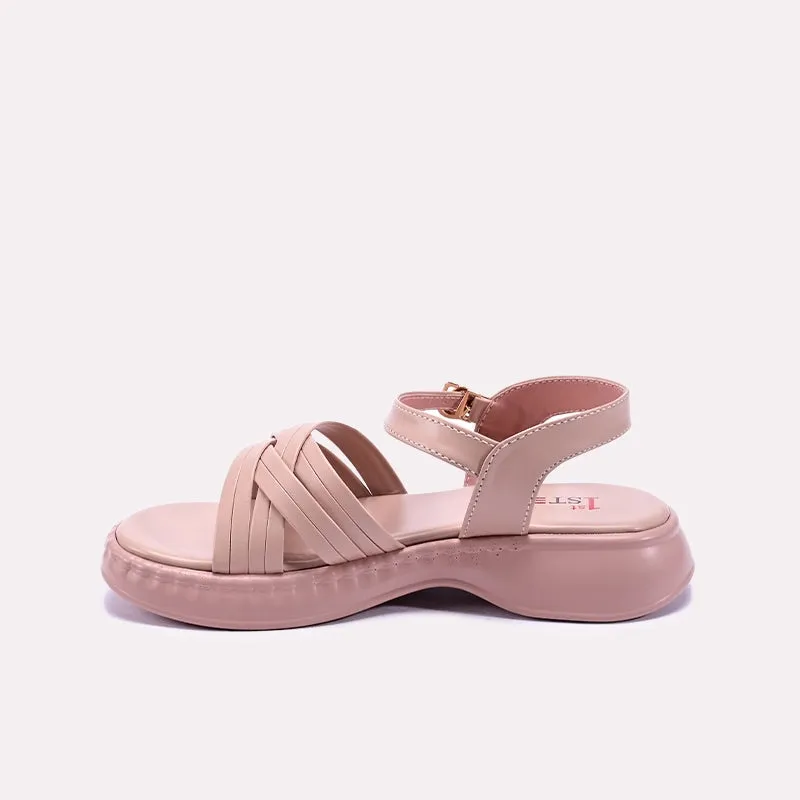 Peach Chunky Casual Sandals 0421483