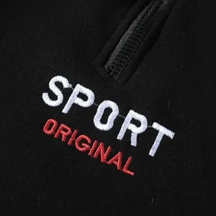 "SPORT" Sweatshirt Hoodie streetwear Noir - URB1™