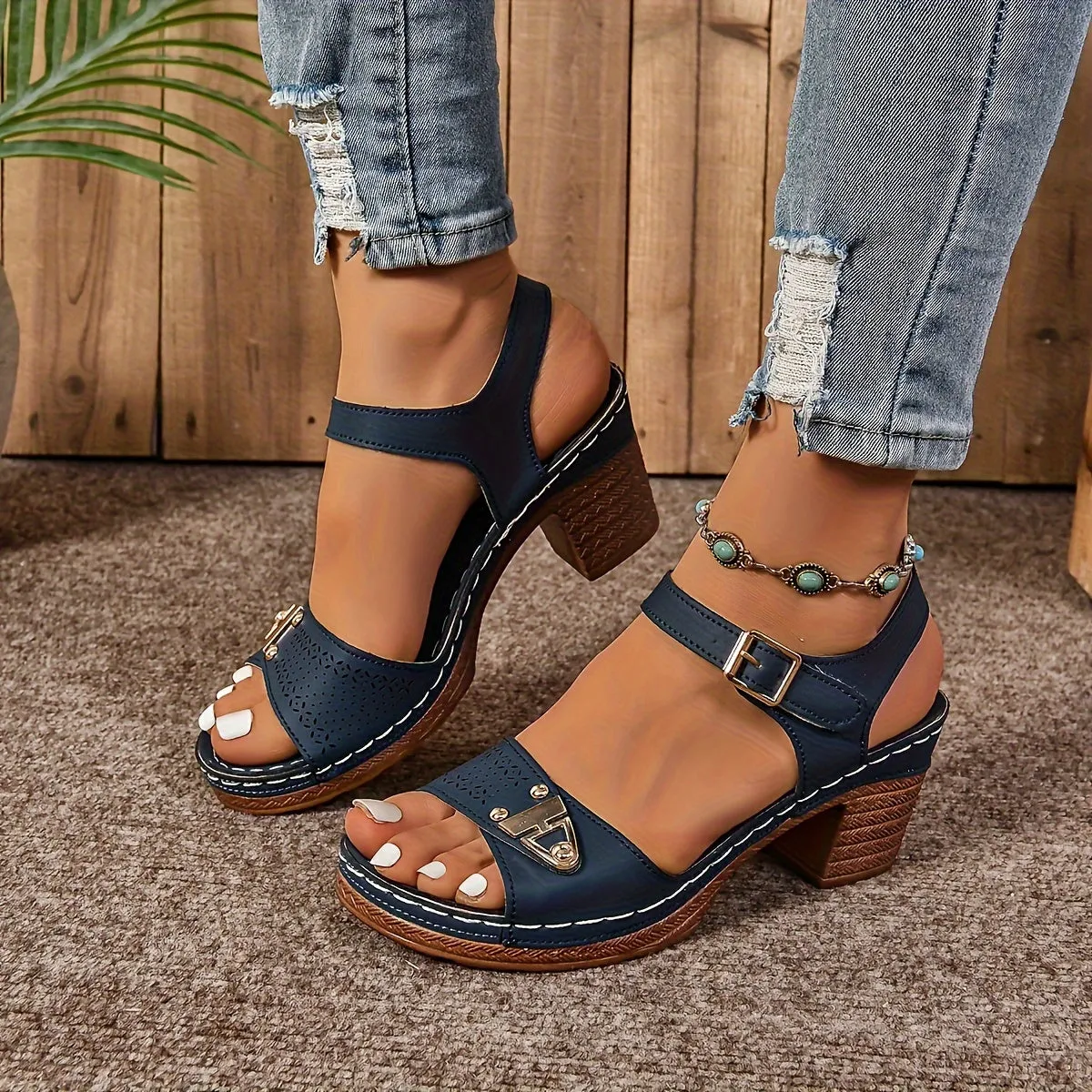 Rachelle - Casual leather orthopedic sandals