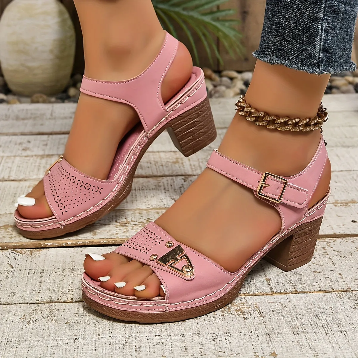 Rachelle - Casual leather orthopedic sandals