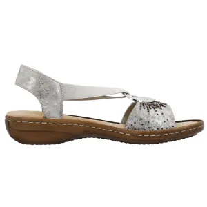 Rieker 60880-90 (Abersoch) Rose Metallic Sandals