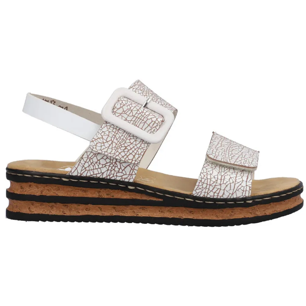 Rieker 62950-80 (Megan) Weiss Sandals