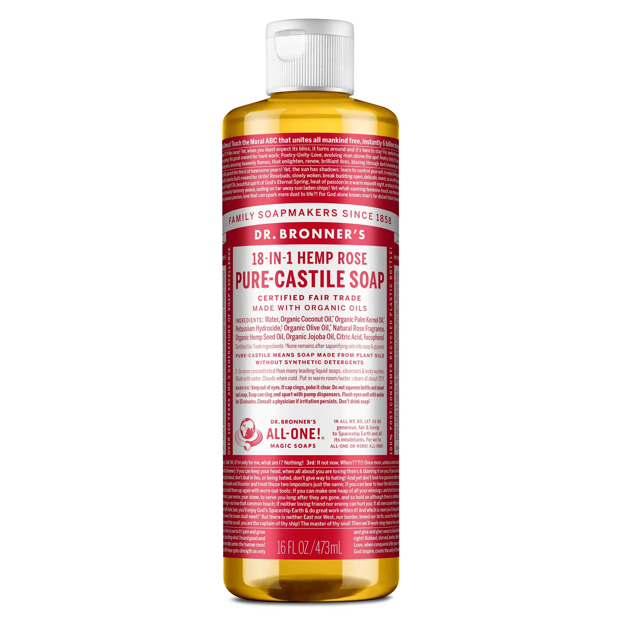 Rose - Pure-Castile Liquid Soap