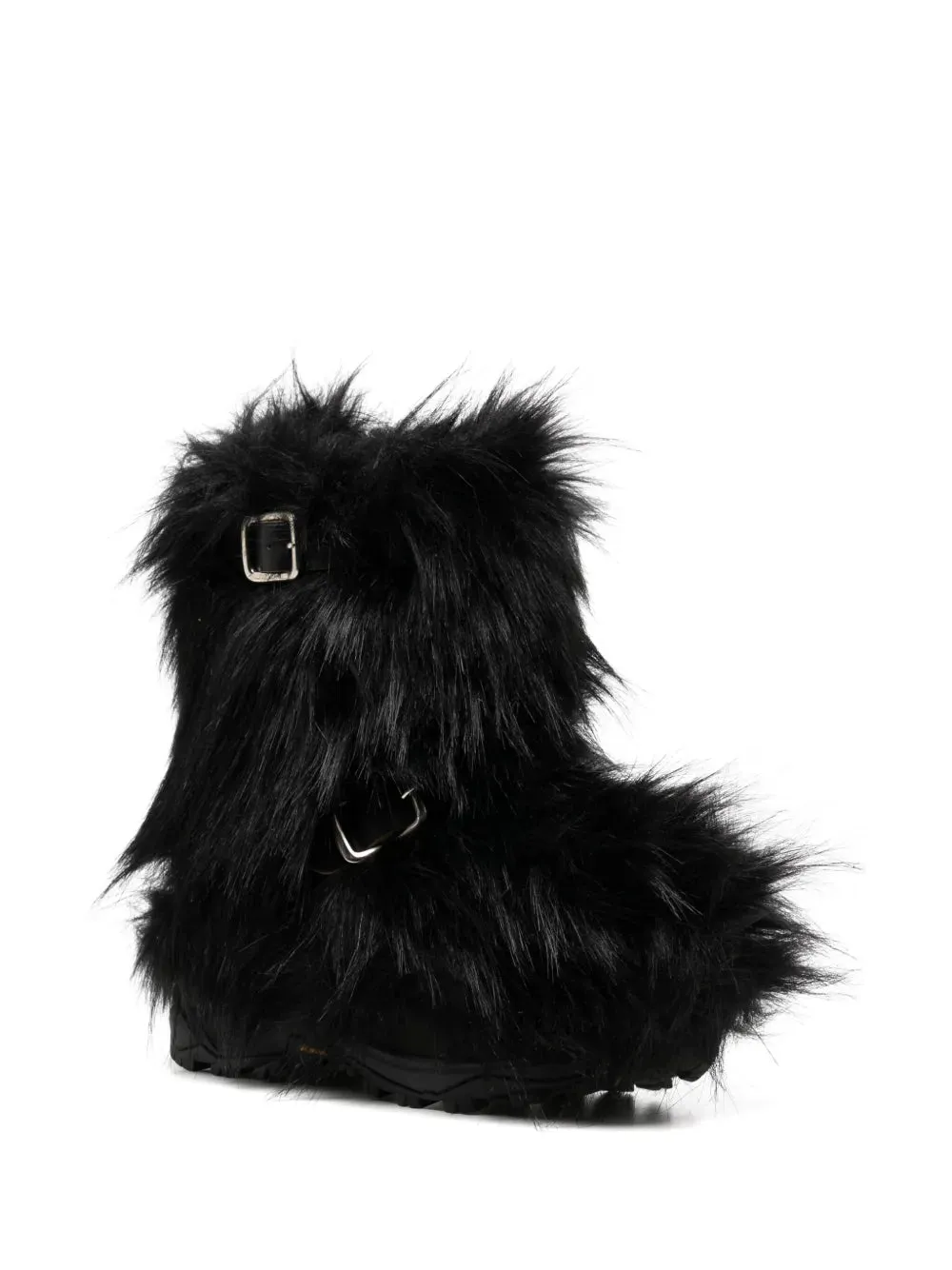 sacai faux-fur boots