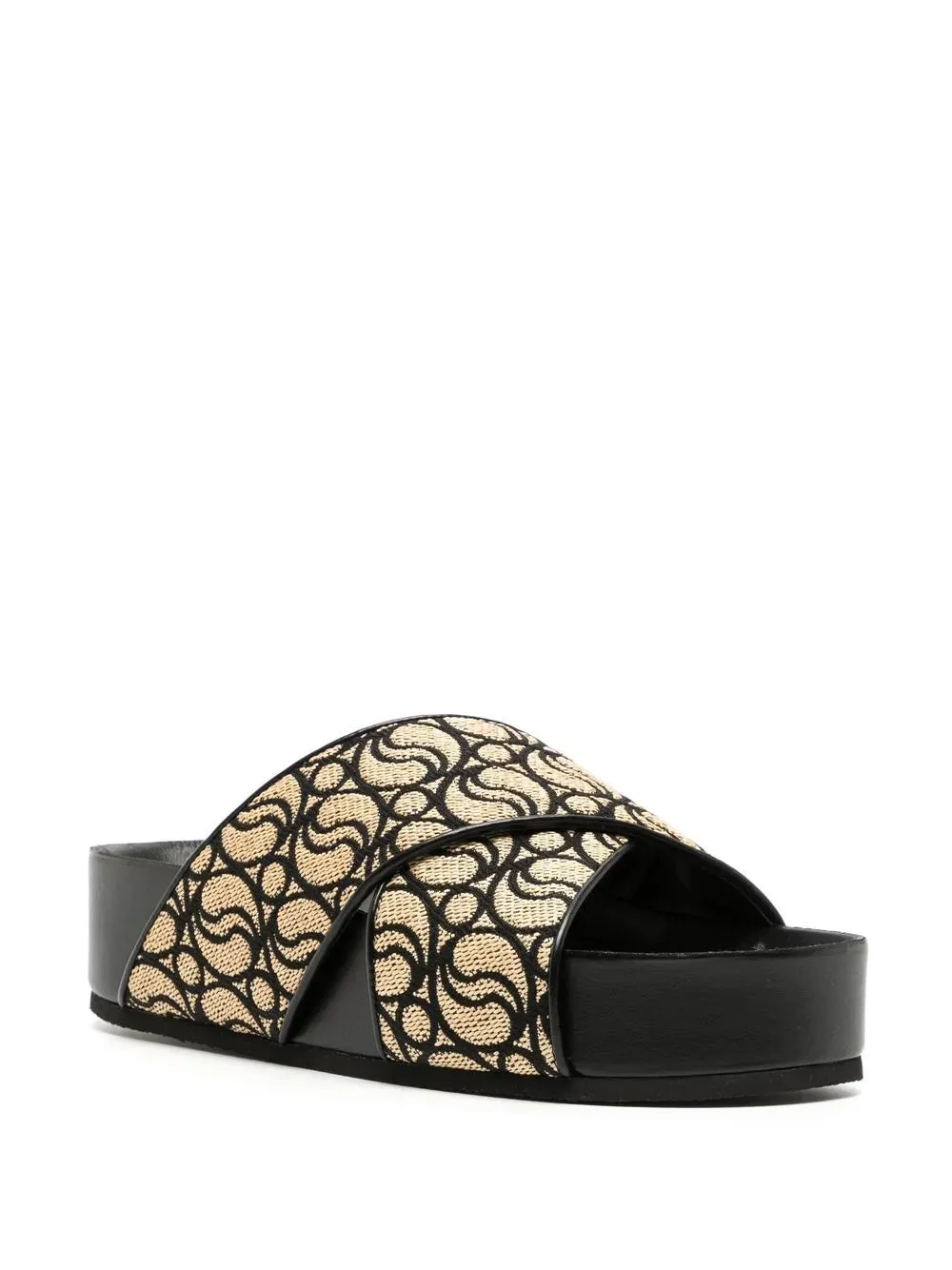 Stella McCartney monogram-pattern open-toe slides