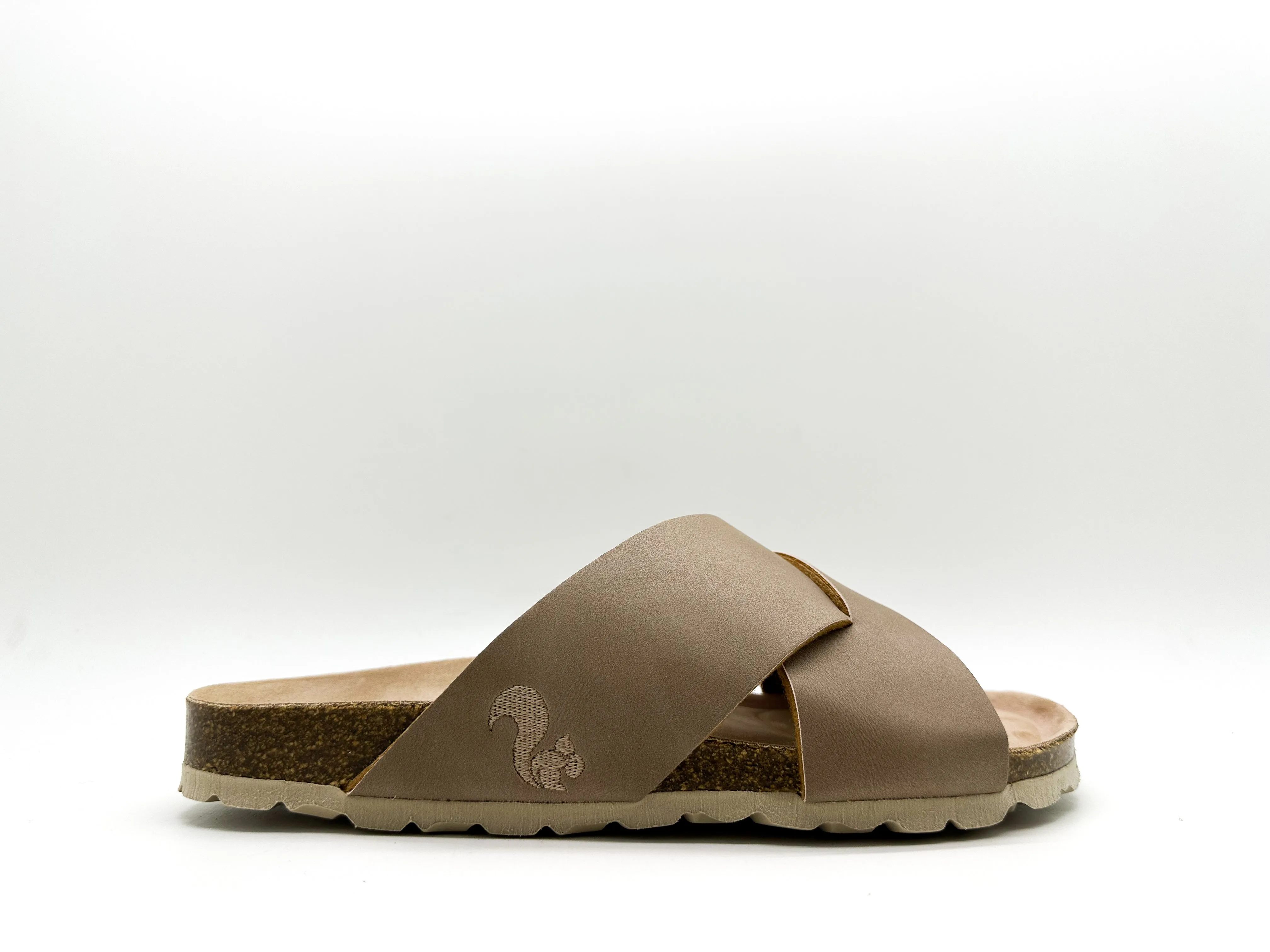 thies 1856 ® Eco Bio Cross Sandal vegan elephant grey (W/X)
