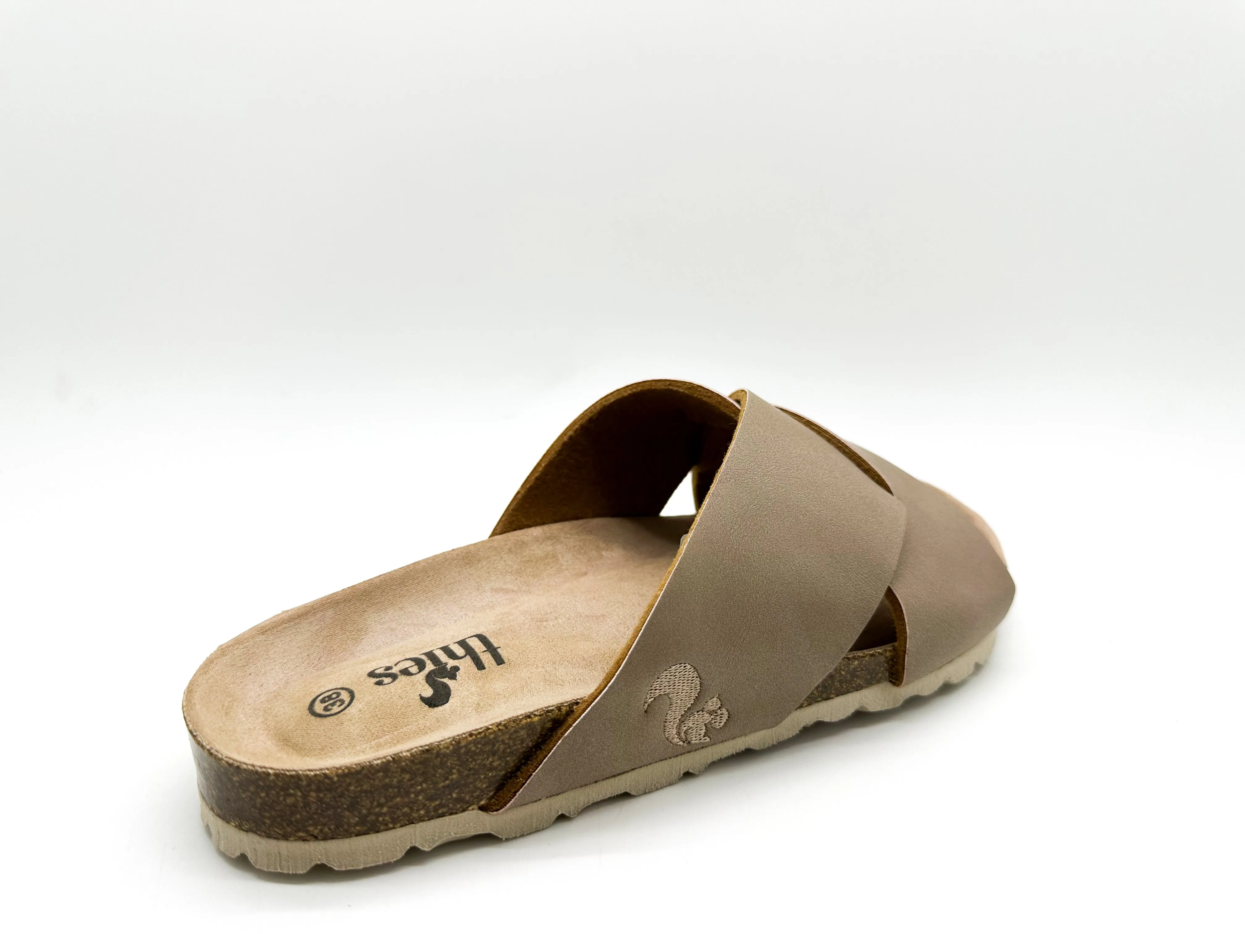 thies 1856 ® Eco Bio Cross Sandal vegan elephant grey (W/X)