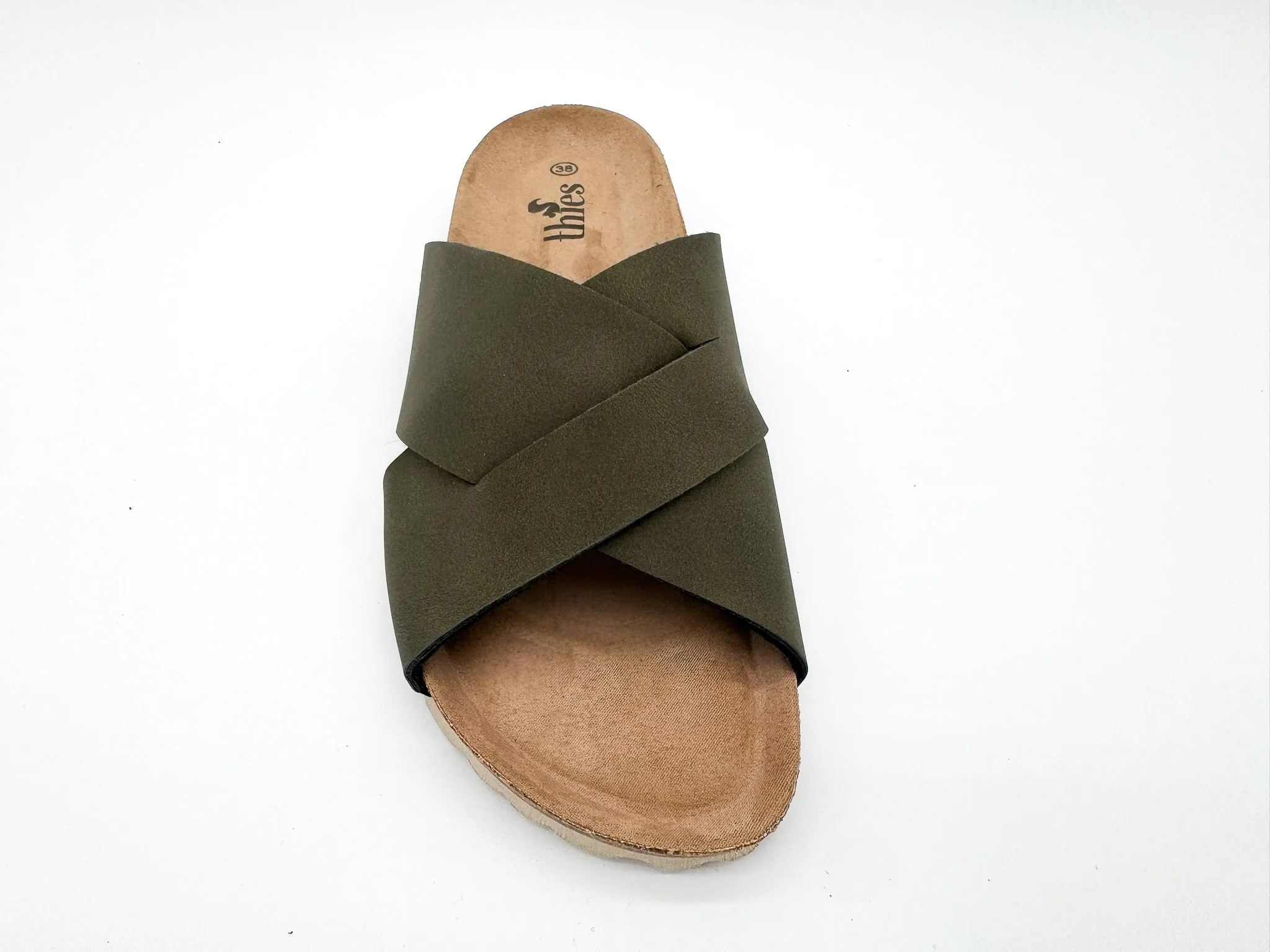 thies 1856 ® Eco Bio Cross Sandal vegan seaweed (W/X)
