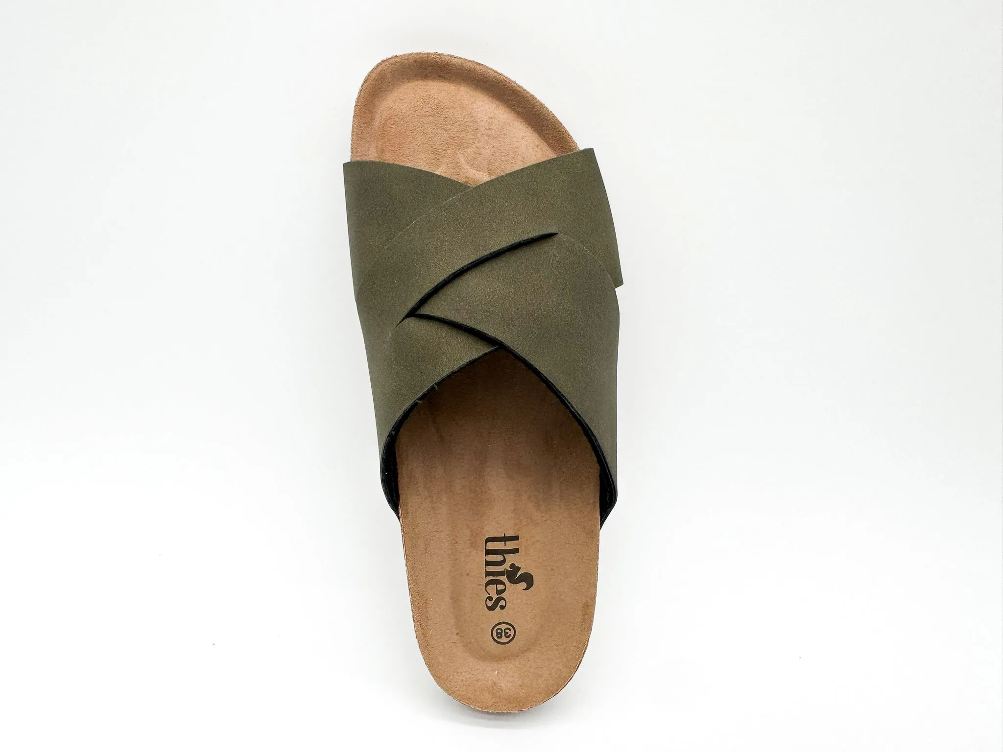 thies 1856 ® Eco Bio Cross Sandal vegan seaweed (W/X)