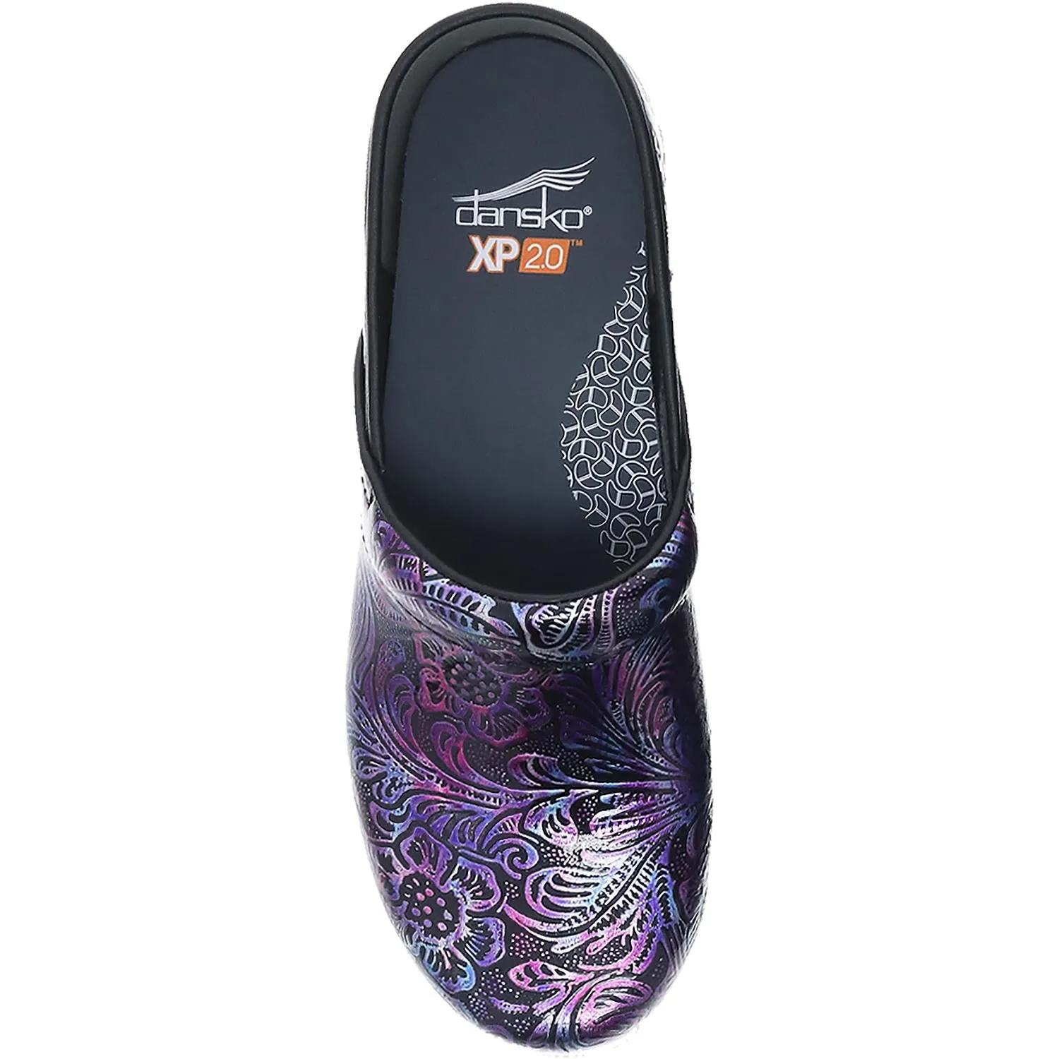 Women's Dansko XP 2.0 Engraved Floral Patent